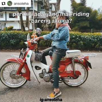 nekat!! ini yang terjadi jika cewek cantik naik motor c70
