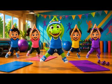 Dino Kids Workout | Fun Exercise for Kids 🦖💪 Jump, Dance & Move!