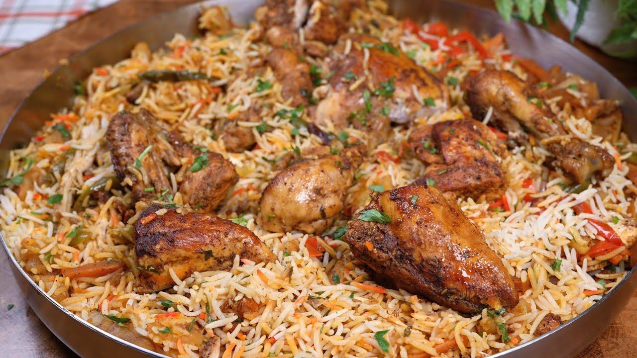 ألذ مدفون دجاج 😍 طبخة فخمة وسهلة في البيت! Luxurious Chicken and Rice Madfoon
