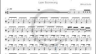 Lazer Boomerang Time to Pretend鼓谱drum scoreドラム楽譜