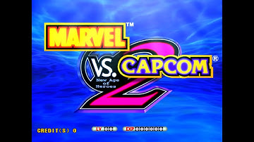 Marvel vs. Capcom 2: New Age of Heroes (Capcom 2000) - Demo screen