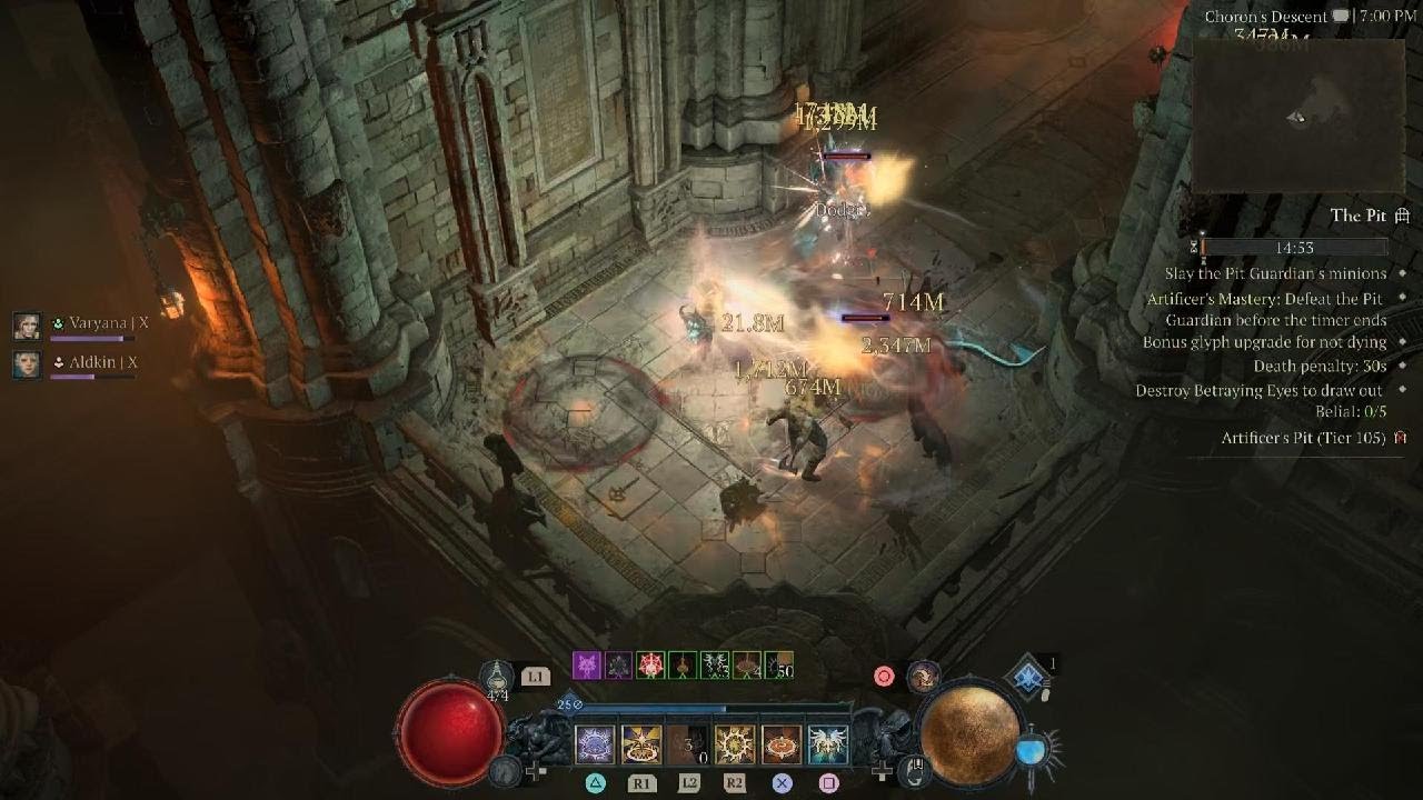 Diablo IV Paladin pit 105