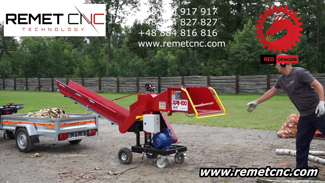 NOWOŚĆ RPE 100 RED DRAGON 7,5kw + TAŚMOCIĄG 2,3m rębak walcowy