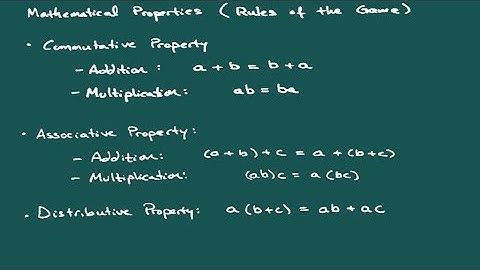 Properties of the Real Numbers