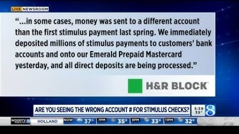 Seeing wrong account number for your stimulus check? H&R Block says, ‘Don’t worry’