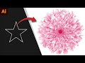 Illustrator Tutorial: How To Create Beautiful Floral Vector in Illustrator Using Blend Tool #viral