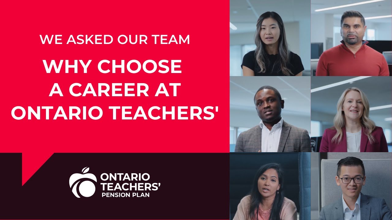 We asked our team why they choose to work at Ontario Teachers' — here's what they said