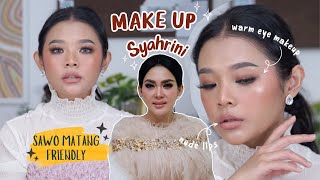 MAKEUP SYAHRINI : NUDE MAKEUP CETAR MEMBAHANA DI KULIT SAWO MATANG | RIRIEPRAMS