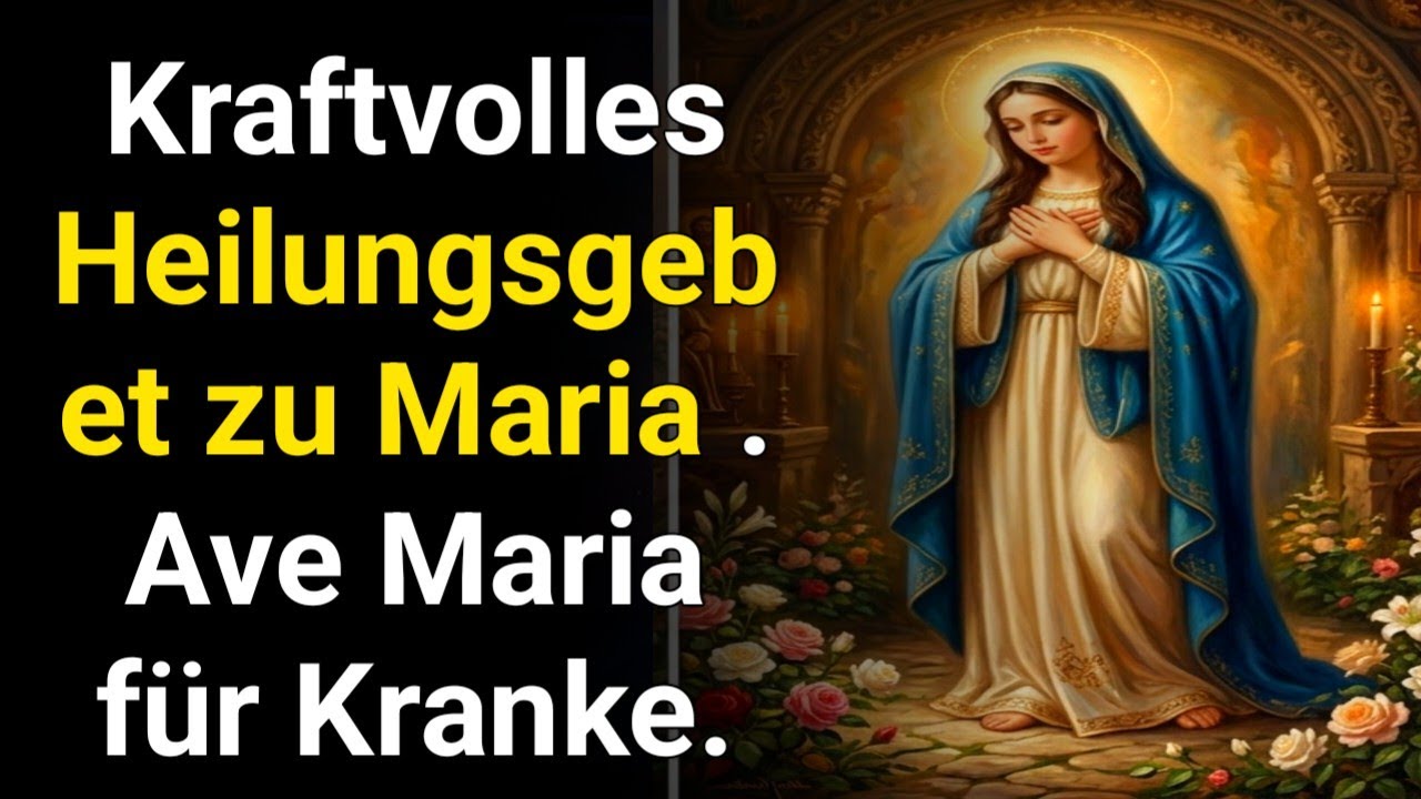 🕊️ Kraftvolles Heilungsgebet zu Maria | Ave Maria für Kranke.