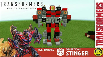 Minecraft - how to build Stinger Transformers 4 Age of Extinction สร้าง สติงเกอร์! ของก๊อปบัมเบิ้ลบี