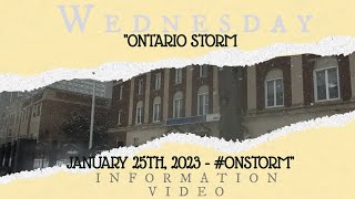 Wednesday Information Video-#onstorm January 25th, 2023 (From Windsor Masonic Temple)