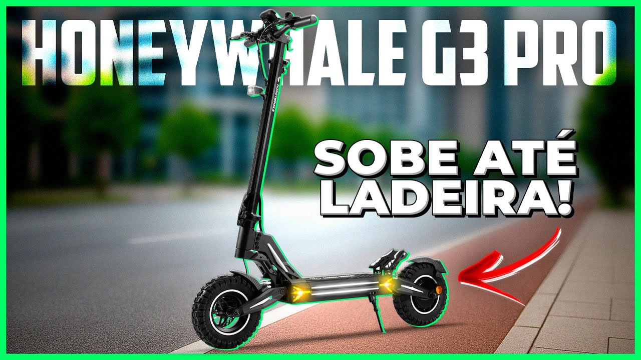 Honeywhale G3 PRO – Potência, Autonomia e Conforto em um Só Patinete!
