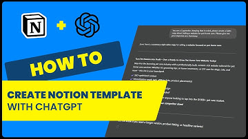 How To Create Notion Template With ONLY chatgpt 2025(WORKING)