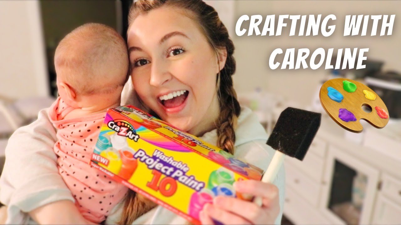 Making Mother's Day Crafts with Caroline! YouTube