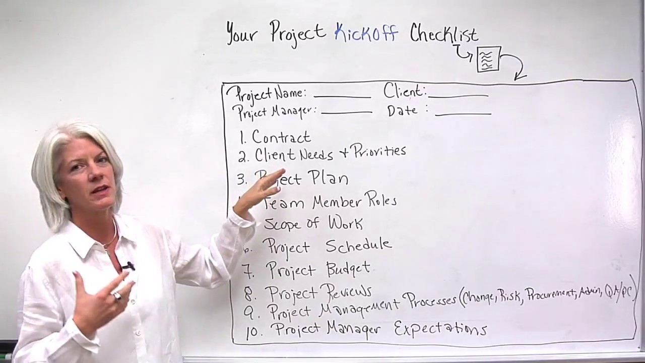 Your Project Kickoff Meeting Checklist For Project Kickoff Meeting Template