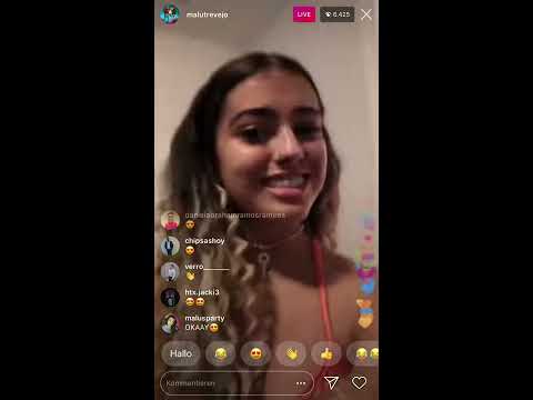 Malu Trevejo LIVE NIPPLE - YouTube