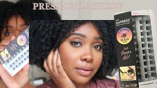 NEW KISS imPRESS FALSIES | NO GLUE! | Application & Review