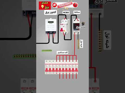آموزش وصل کردن تابلو برق برق صنعتی الکترونیک تکنیک برقکار تابلوسازی تابلوبرق مستر برق