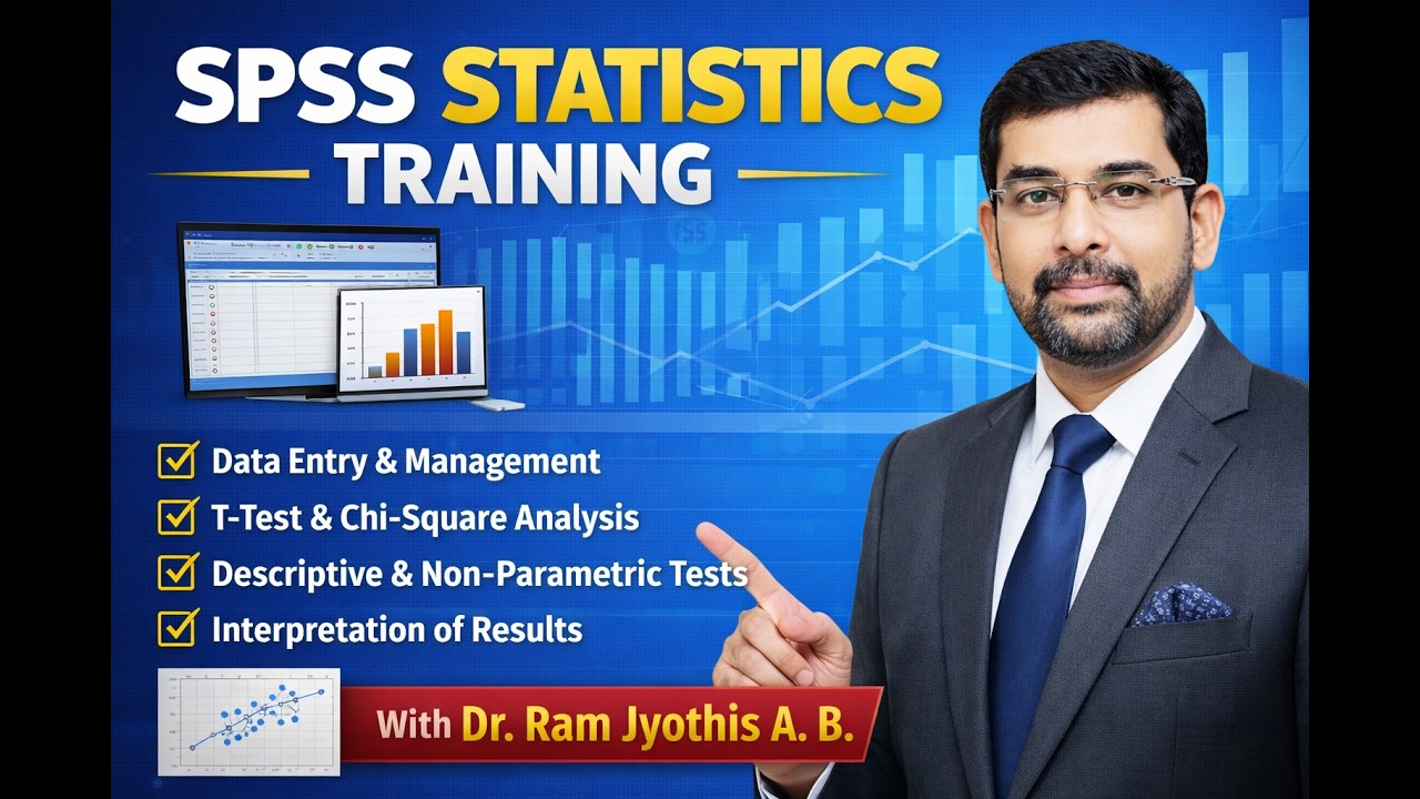 SPSS Made Easy! Learn Data Analysis Step-by-Step | Dr. Ram Jyothis A. B ...