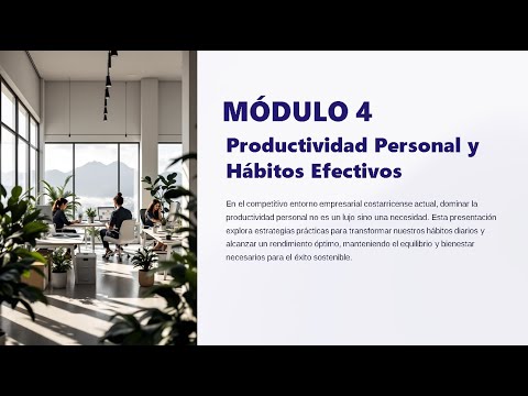 PRODUCTIVIDAD - MÓDULO 4