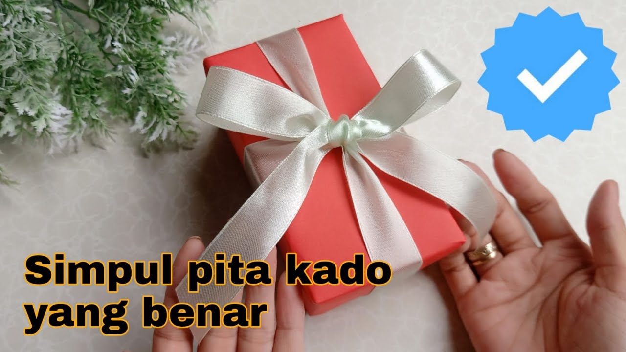 Cara Mengikat Pita di Box || Pita Kotak Kado 