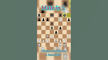 || Mate in 2||#shorts #chess  #checkmate #learnchess  #tactics   #chessforbeginners#checkmatetricks