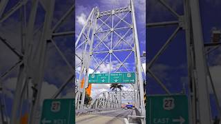 Driving Historic Vertical Lift Bridge Miami Springs