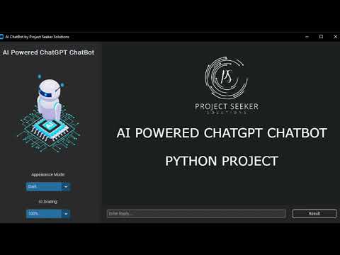 AI Powered ChatGPT ChatBot | Tkinter | Python Project