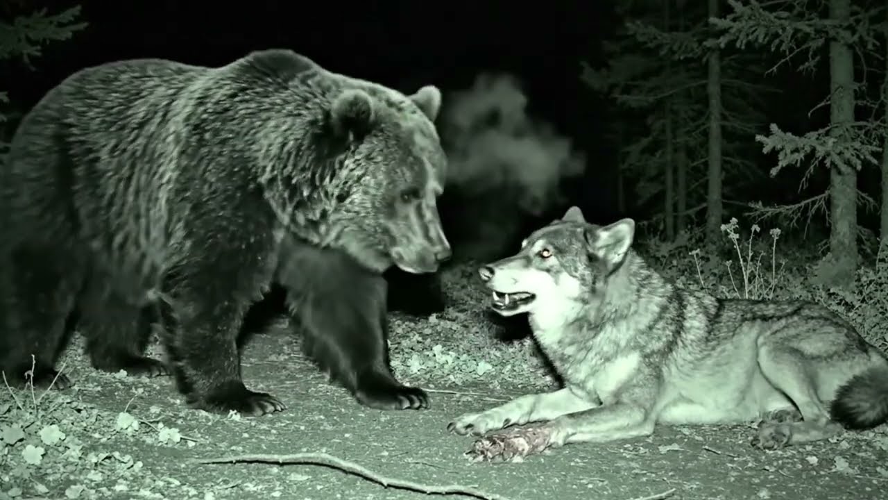 Lone Wolf vs. Monster Grizzly: The Standoff You Have to See to Believe