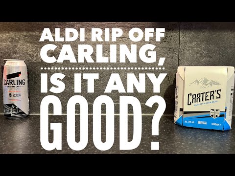 Aldi Carters Lager Vs Carling Lager 