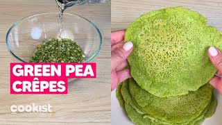 Green pea crêpes: the 1 INGREDIENT extra easy recipe to try now