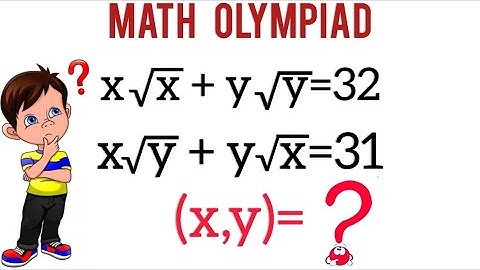 Mathematical Olympiad | Solve for x and y | Math olympiad @learncommunolizer