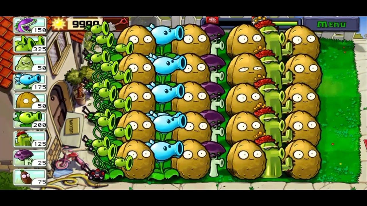 Plant Vs Zombie Hack Giant Plants Day lvl 6 Full Gameplay YouTube