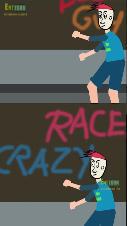 DUEL SERU BOCIL 18 #shorts #fyp #crazyracer  #roadrage #kartunlucu  #funnycartoon
