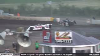 Jeff Herzog flips at Tri-City Speedway with the World of Outlaws Late Models.