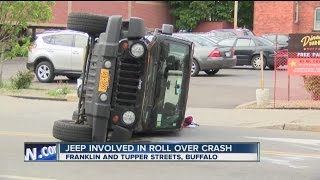 Jeep involved in rollover crash in Buffalo