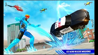 Flying Police Robot Snow Storm Hero: Crime City Big Baller Studios Android Gameplay screenshot 2