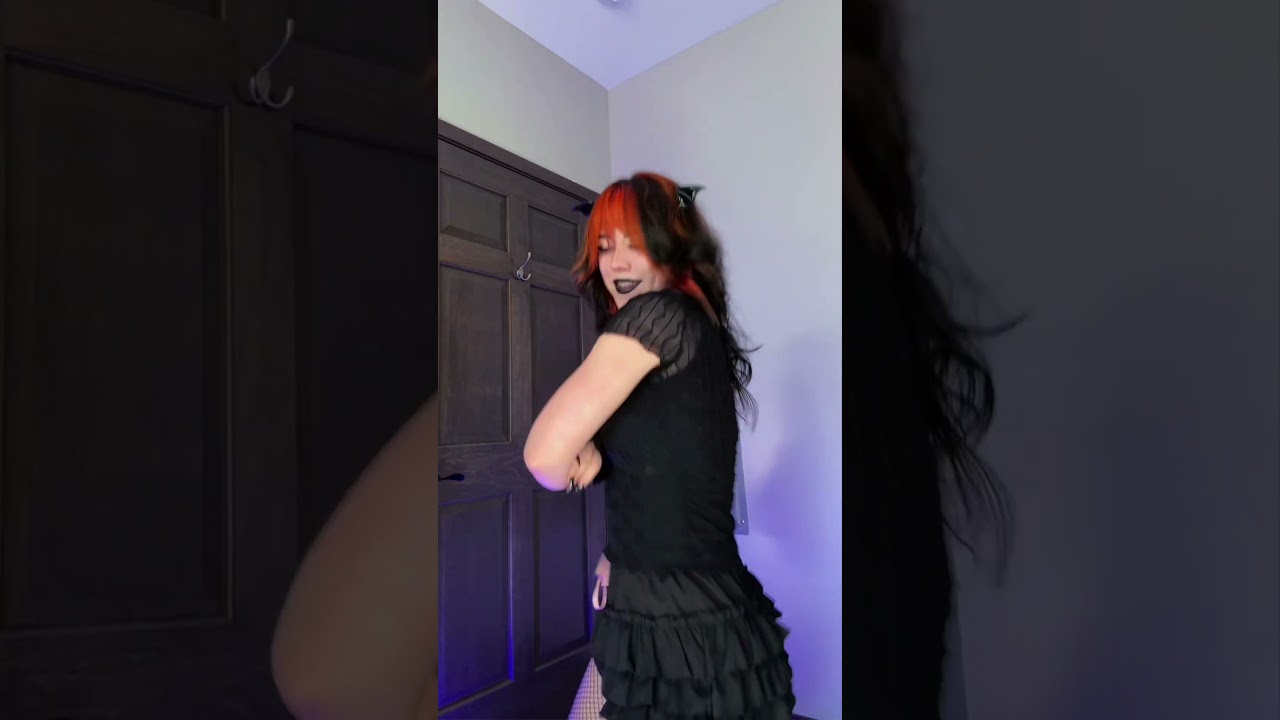 Batgirl Shows You Her Cute Dance🦇 #dance #bat #batgirl #gothic #gothicgirl #goth #alternative