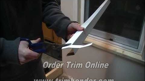 How to cover a window sill