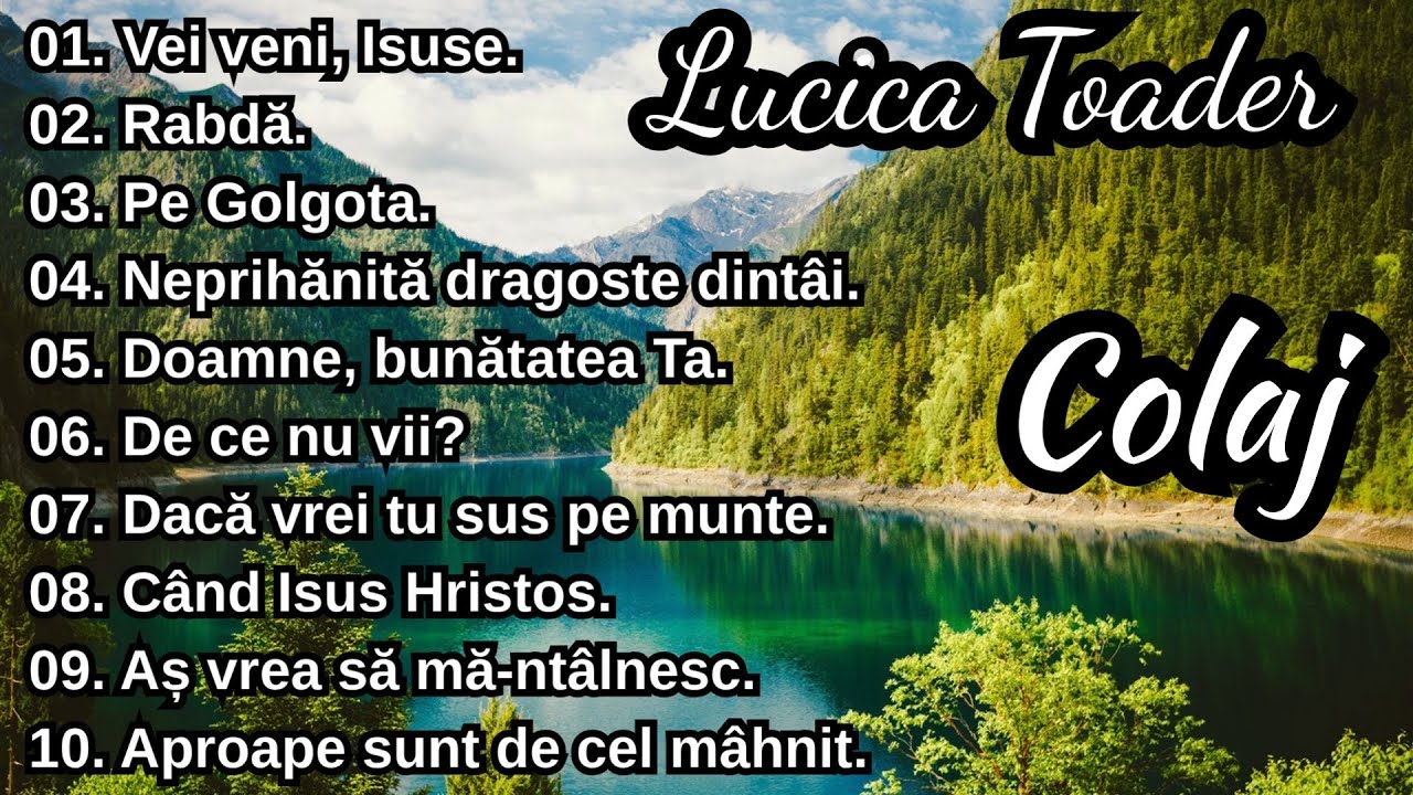 Lucica Toader - Colaj de cântări - Partea 1