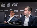 Round 8. Press conference with Anish Giri and Ian Nepomniachtchi