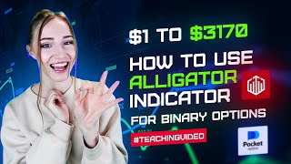 ALLIGATOR INDICATOR TUTORIAL! HOW TO USE FOR BINARY OPTIONS $1 TO $3170