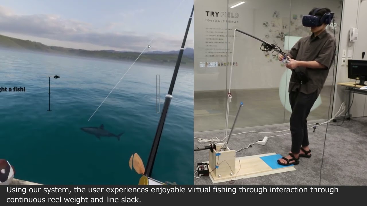 [SIGGRAPH Asia 2024 Emerging Technologies] Virtual fishing with rendering reel weight and line slack
