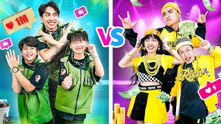 Poor Good Family Vs Rich Bad Family! Who Will Win Dance Challenge | Baby Doll And Mike