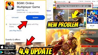 BGMI 4.4 Update BIG PROBLEM 😭 |Official 4.4 Update here | Curator Team feature is not available ? 