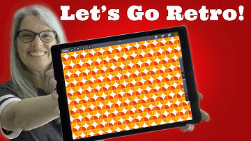 1970s Seamless Pattern - 4 Brushes for Customizable Colors