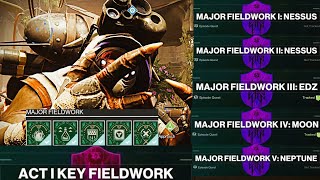 Destiny 2: Revenant Act 1 Major Fieldworks WALKTHROUGH (All Fieldworks)