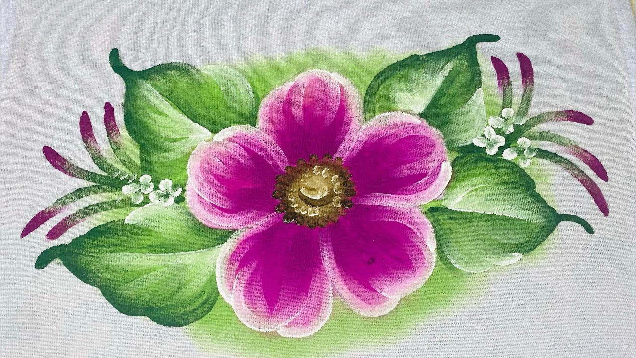 Aprenda a pintar flor do campo para iniciantes