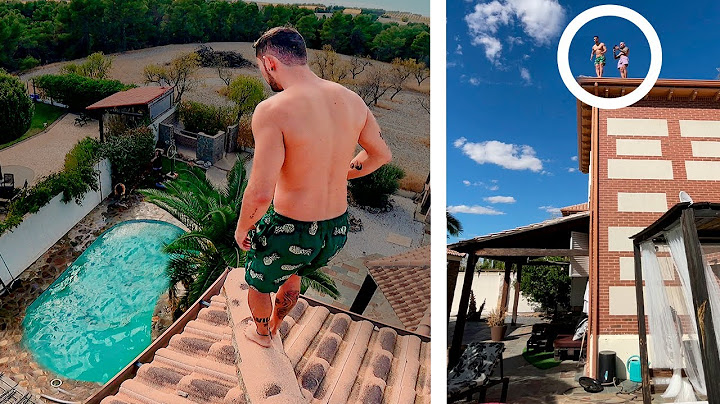 Reto de saltar a la piscina desde el tejado | ¿Es posible?