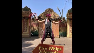 Aaron Bonk Juggler Fire Whip Artist Full Show Renaissance Pleasure Faire ~ Irwindale, CA